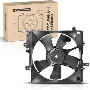 A-Premium Engine Radiator Cooling Fan Assembly Compatible with Select Subaru Models - Forester 1999-2002, Impreza 1999-2001 - Replace# 19193370, 45121FC050