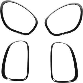 Headlight Bezel Trim Injection Molding 51139801574 Gloss Black 4 Piece Durable Tail Light Cover Clip On Installation Fit For 2010 To 2016 Countryman R60