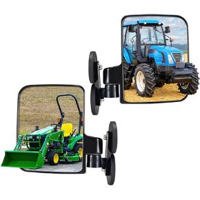 مرايا الرؤية الخلفية الجانبية للجرار مع قاعدة مغناطيسية قوية متوافقة مع John Deere Kubota B BX Mahindra، وتستخدم أيضًا على نطاق واسع مع UTVs، Dozer، شاحنة الرفع، جزازة العشب، عربات الجولف، ملحقات الرافعة الشوكية.