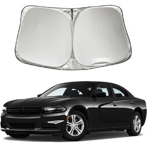 مظلة شمس للزجاج الأمامي للسيارة دودج تشالنجر 2008-2024 شاحن 2015-2022 2023 2024 SRT Hellcat Redeye Widebody SXT RT Scat Pack GT RT TA Coupe Accessories، نافذة السيارة واقٍ من الشمس