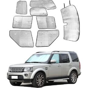 Car Front Windshield Sunshade & Car Sun Shade Full Rear Window Shades for Land Rover Discovery 4 LR4 2010-2016, UV Rays Sun Visor Protector