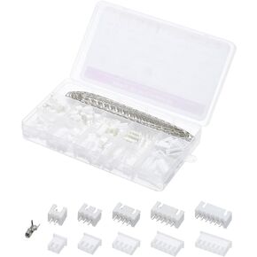 MECCANIXITY 460 Pack XH Connector 2.54mm 2/3/4/5/6/8Pin Housing Female Male Adapter Connector Plug Header Adapter Plug for Cable