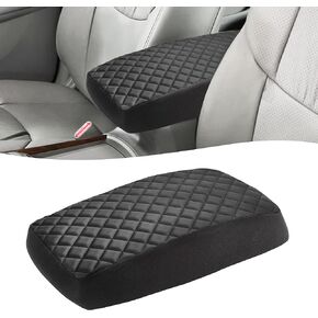 KBH Center Console Armrest Cover for Toyota Avalon 2005-2012, Car Armrest Covering Cushion Pad, Vinyl Leather Trim, Anti-scratch, Black