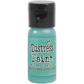 Ranger Tim Holtz-Distress Paint-Salvaged Patina, 29.5 ml (1 fl oz), TDF72775