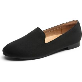 DREAM PAIRS Round Toe Flats for Women Dressy Comfortable, Slip-On Dress Business Casual Office Shoes for Women