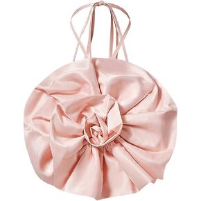 WDIRARA Women's Flower Halter Neck Crop Top Backless Slim Fit Sleeveless Casual Shirts Tops
