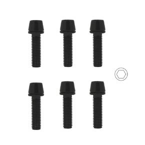 Stem Bolts Road Bike M5x18mm Screws Allen Hex for BMX MTB Bicycle Stem Parts with Washer BSB-001(Black)