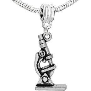 Sexy Sparkles Microscope Dangle Bead for Snake Chain Charm Bracelet