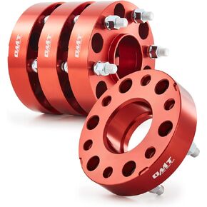 Orion Motor Tech 6x5.5 Wheel Spacers, 1.5 Inch Red Wheel Spacer Kit with M14x1.5 Studs Compatible with Chevy Silverado GMC Sierra 1500 Suburban Tahoe, Hub Centric 78.1mm Bore Wheel Spacer Kit, 4pc