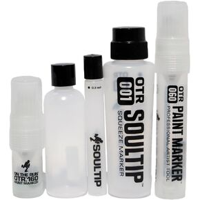 On The Run OTR. Empty Refillable Art Marker/Mop Set of 5