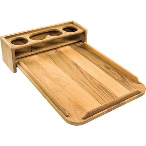 Whitecap 61394 Teak Removable Cockpit Table with Four Drink Holder