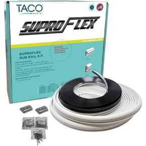 TACO Marine V11-9990WCM60-2 SuproFlex Rub Rail Kit - 60' x 2" x 29/32", Frosty White