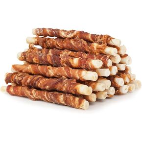 MON2SUN 5 Inch Duck Wrapped Rawhide Dog Treats for Puppy and Small Dogs, Promotes Dental Health, Dog Snacks 8.82 oz