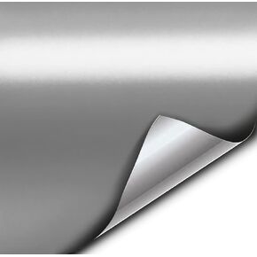 VViViD Architectural Stainless Steel Satin Finish Chrome Color Film (36" x 60")
