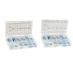 60 pc Keystock Bar Assortment Lock Pulleys Gears Square Key Stock Keyway Set (SAE+Metric)