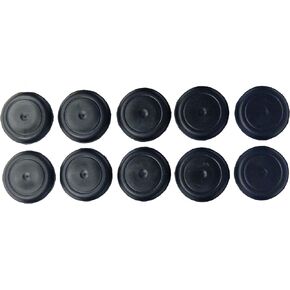 1" 1.00 inch Black Rubber Plugs for Flush Mount Body and Sheet Metal Holes Qty 10