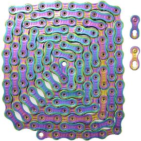 YBN 12 سلسلة سرعة SLA1210-TIC 126 رابط مع قفل الطاقة لشيمانو SRAM Campagnolo، قوس قزح، ST2207 in Kuwait