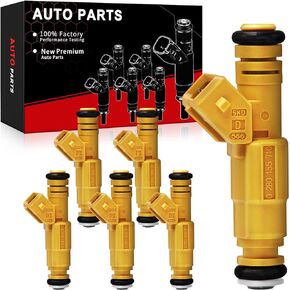 Fuel Injectors Fits for:-Jeep Cherokee 4.0L 1989-1998, Comanche 4.0L 1987-1992,Grand Cherokee 4.0L 1993-1998,Wrangler 1991-1998 4.0L OE Replacement 0280155710,0280155700