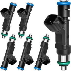 Fuel Injectors Fits For Dodge: Nitro/Dakota/Durango/Ram 1500, For Jeep: Liberty/Commander/Grand Cherokee, For Mitsubishi: Raider, For RAM: Dakota/1500 Pickup, 3.7L 2004-2012, 0280158020(6 Pcs)