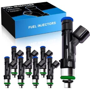 0280158138 5.4L Fuel Injectors Fit For:-Ford F150 2007-2008 F250 Super Duty 2007-2010 F350 Super Duty 2007-2010, For:-Lincoln Mark LT 2007-2008, Replacement 62402 7C3Z9F593A (Set of 8)