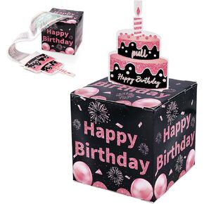 صندوق نقود عيد ميلاد سعيد لسحب الهدايا النقدية، صندوق سحب أموال عيد ميلاد قابل للطي مع 0-9 أرقام لزجة أكياس شفافة صندوق مفاجأة نقدية لعيد الميلاد الإبداعي للنساء والرجال ديكور حفلات أعياد الميلاد