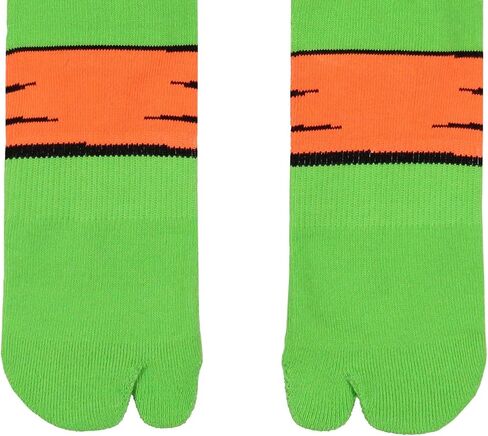 Teenage Mutant Ninja Turtles Men's Split Toe Adult Costume Mid-Calf Crew Socks Fits Sock Size 10-13 in Saudi Arabia
