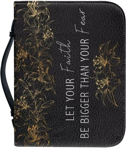 Bible Cover Case PU Leather Book Cover for Women Girls, Large Capacity Scripture Bag Bible Cover Bags in Saudi Arabia