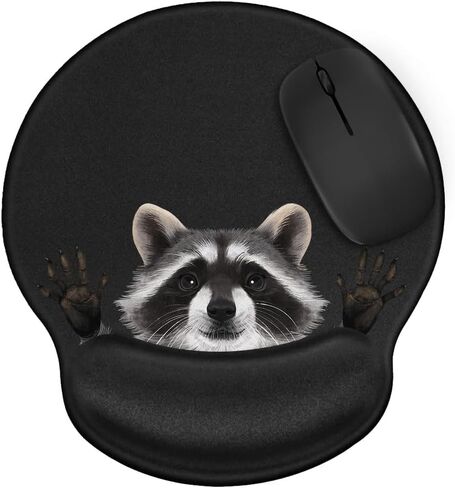 WIRESTER Black White Tuxedo Cat Comfortable Wrist Support Mouse Pad for Home and Office in Saudi Arabia