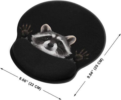 WIRESTER Black White Tuxedo Cat Comfortable Wrist Support Mouse Pad for Home and Office in Saudi Arabia