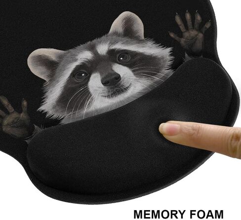 WIRESTER Black White Tuxedo Cat Comfortable Wrist Support Mouse Pad for Home and Office in Saudi Arabia