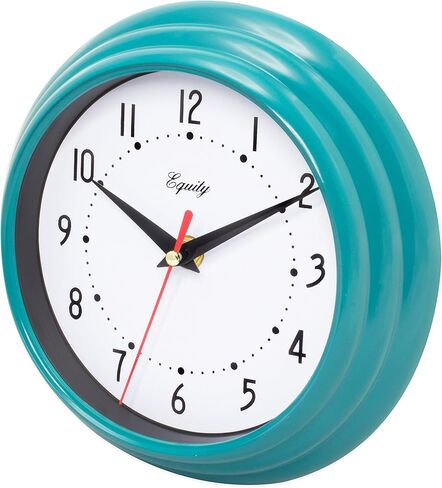 ساعة حائط تناظرية كوارتز أساسية مقاس 8 بوصات من إكويتي 25020 in Kuwait