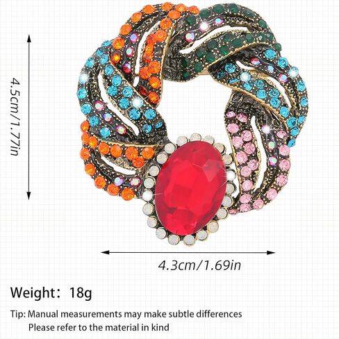 Flower Rhinestone Brooch Large Crystal Brooches for Women Pin Wedding Fashion Brooches Jewelry,Women Gift,Girl Gift in Saudi Arabia