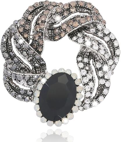 Flower Rhinestone Brooch Large Crystal Brooches for Women Pin Wedding Fashion Brooches Jewelry,Women Gift,Girl Gift in Saudi Arabia