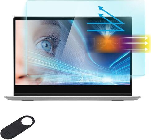 2 Pack 15.6" Laptop Anti Blue Light Anti Glare Screen Protector (345x194/WxH) for 15.6 inch Lenovo Hp Dell Acer Asus Samsung Laptop-16:9 Aspect, Matte Glare UV Blue Light Filter Eye Protection Film in Saudi Arabia