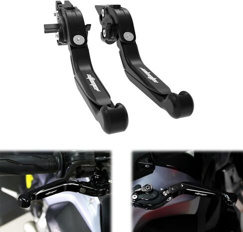 xitomer CNC Foldable Motorcycle Brake Clutch Levers, Fit for CBR1000RR Fireblade 2008-2016, CBR600RR 07-23, Adjustable Extendable Brake Levers Clutch Lever (Black) in Saudi Arabia