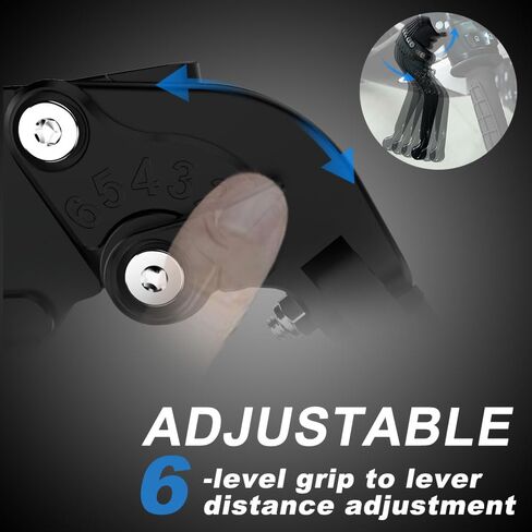xitomer CNC Foldable Motorcycle Brake Clutch Levers, Fit for CBR1000RR Fireblade 2008-2016, CBR600RR 07-23, Adjustable Extendable Brake Levers Clutch Lever (Black) in Saudi Arabia