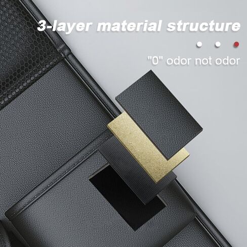 SEAMETAL [2024 Upgrade] Leather Car Back Seat Organizer - [Premium Leather Design] 7 Enhanced Storage Pockets, Perfect for Kids & Electronics, Universal Fit for Tablets and Phones（Black） in Saudi Arabia