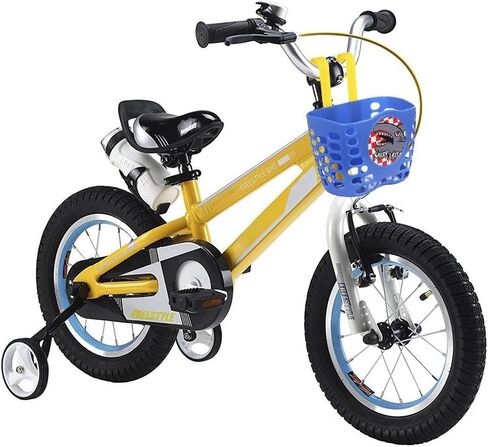 Kid's Bike Basket, Blue Basket Holder Cute Shark/Dino/Train/Puppy Pattern Bicycle Front Handlebar Basket for Kid Boys in Kuwait