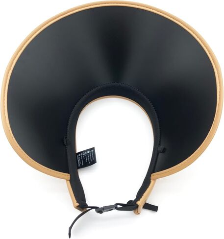 Straw Sun Visor Hat for Women & Men, Wide Brim, Backless, Ponytail, UPF 50+, Sturdy Beach Hat in Saudi Arabia