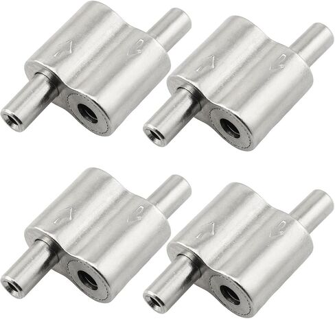 4PCS 2.5mm Lighting Cable Alloy Two-Way Cable Clamp Freely Adjustable Wire Rope Cable Length Without Disassembly Wire Rope Cable Clamps Wire Rope Cable Clamp for Picture Hanging in Saudi Arabia