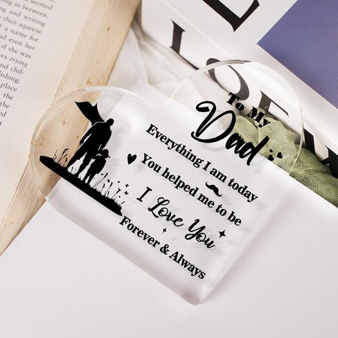 قطعة قلب أكريليك محفورة بكلمات دافئة in Kuwait