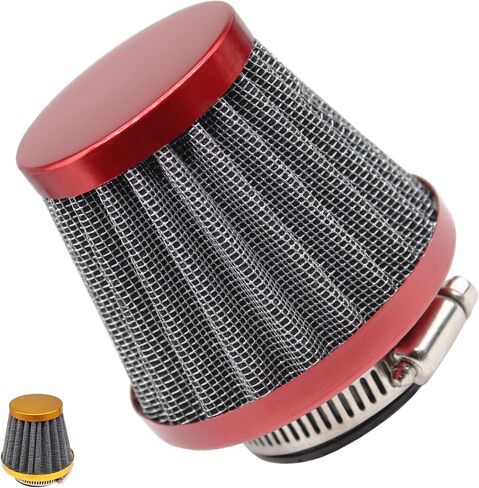 Air Filter 35mm Fit for 50cc 70cc 90cc 110cc 125cc ATV Dirt Pit Pocket Bike Go Kart Moped Scooter Motovox MVX70 MVX70CC MVX110 Mini Dirt Bike. (Gold) in Saudi Arabia