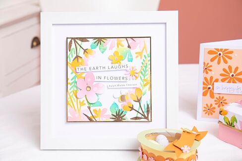 Sizzix Layered Stencils-Botanical Border, White in Saudi Arabia
