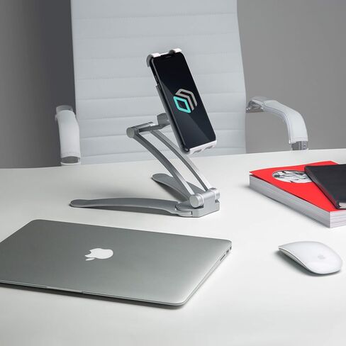 ONKRON حامل الهاتف الخليوي حامل الكمبيوتر اللوحي العالمي لشاشات 4.7 بوصة إلى 11 بوصة قابل للتعديل سطح المكتب مهد DS-01 in Kuwait