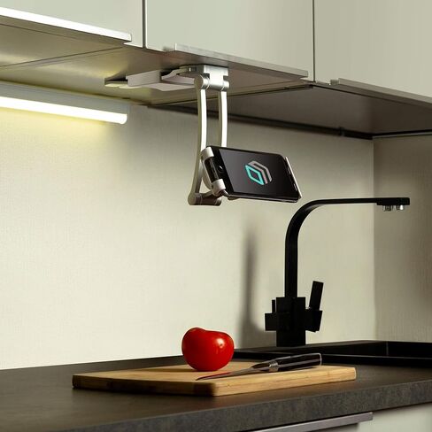 ONKRON حامل الهاتف الخليوي حامل الكمبيوتر اللوحي العالمي لشاشات 4.7 بوصة إلى 11 بوصة قابل للتعديل سطح المكتب مهد DS-01 in Kuwait