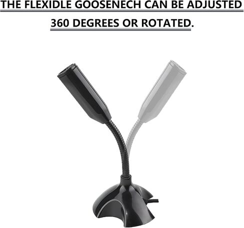 3.5mm Microphone，Adjustable gooseneck Mini for Laptop/Desktop Computers pc Microphone，Plug and Play, Driver-Free Desk Microphone，Recordings, Games, Streaming, podcasts. (3.5MM) in Saudi Arabia