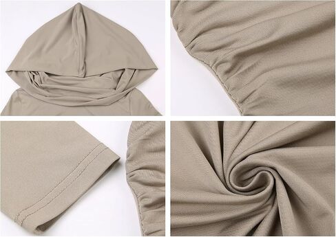 المرأة LovelyWholesale كم طويل Bodycon هوديس Ruched اقتصاص قمم البلوز in Saudi Arabia