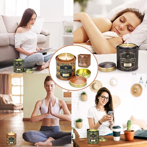 3 Pack Candles for Home Scented, Lavender Aromatherapy Jar Candles, 30 oz 210H Long Lasting Candles, Scented Candles Gift Set for Women, Lover, Friends, Perfect for Birthday Gifts in Saudi Arabia