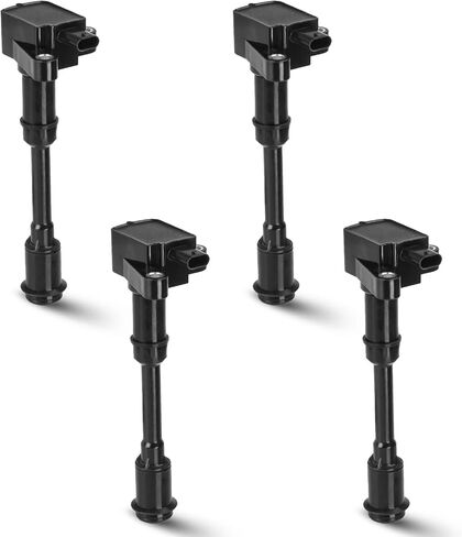 Set of 4 Ignition Coil Pack Compatible with Ford Escape Fiesta Fusion Transit Connect 1.6L L4 2013 2014 2015 2016,2017 2018 2019, Replace for UF674 C871 GN10644, Black in Saudi Arabia