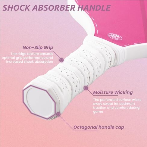 TOGRA Pickleball Paddles، مجموعة مجاذيف Pickleball من ألياف الكربون المعتمدة من USAPA مكونة من 2، مضارب كرة Pickleball خفيفة الوزن من الجرافيت مع 4 كرات Pickleball، 1 حقيبة Pickleball، مجداف كرة Pickleball للرجال والنساء in Saudi Arabia
